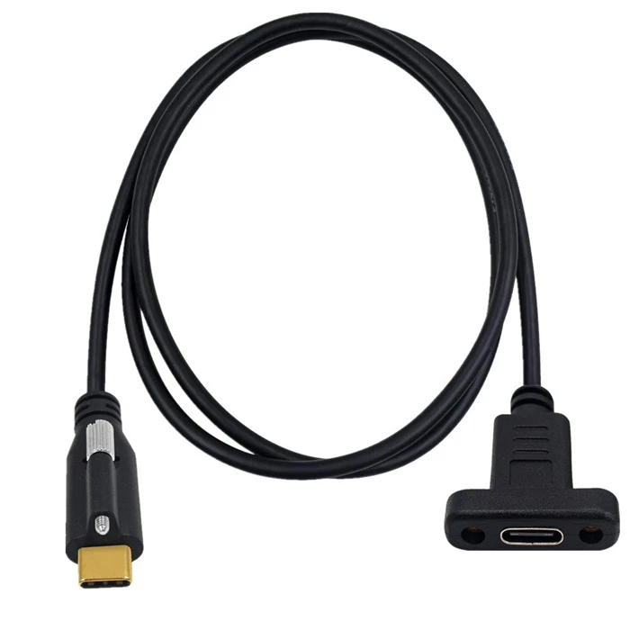 USB C panel mount extension cable USB C panel mount extension cable